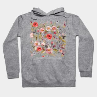 Watercolor floral pattern Hoodie